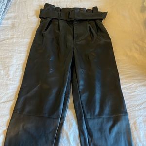Pleather Paperbag Pants